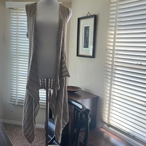Neiman Marcus Acrylic/Cotton Long Cardigan Wrap